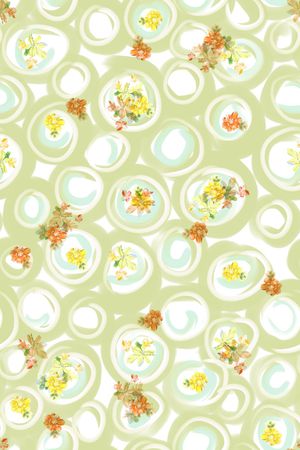 绿植树叶印花华亿平台图片