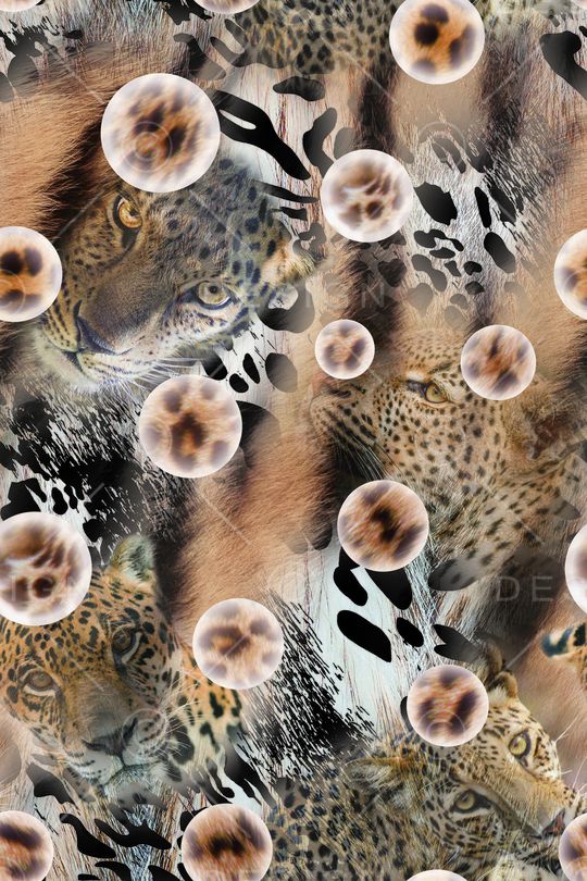 豹纹印花华亿平台图片