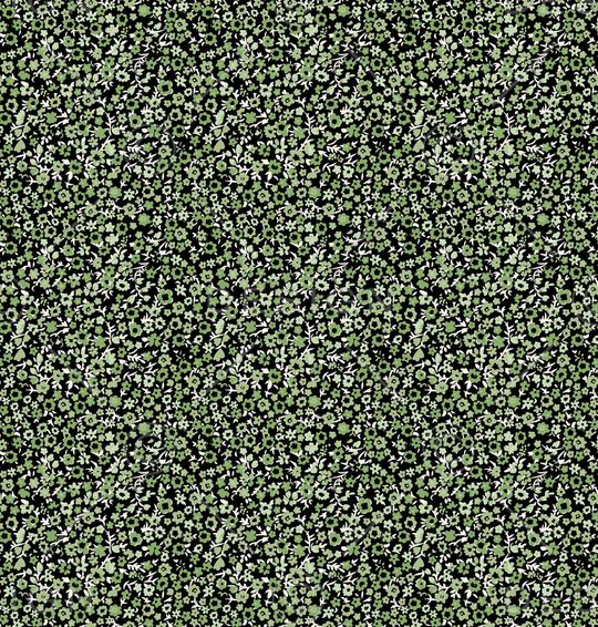 黑底花卉印花华亿平台图片