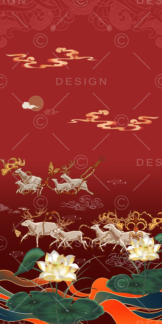 荷花印花华亿平台图片