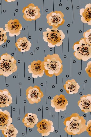 连衣裙印花华亿平台图片