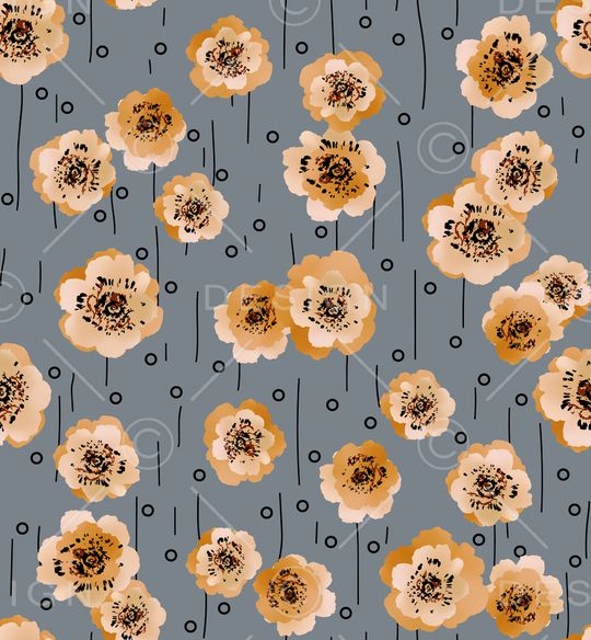 连衣裙印花华亿平台图片