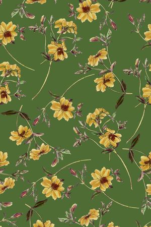 绿植树叶印花华亿平台图片