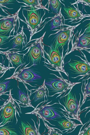 羽毛印花华亿平台图片