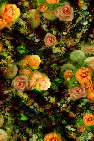 摄影写实花卉印花华亿平台图片