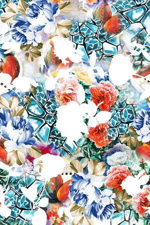 几何印花华亿平台图片