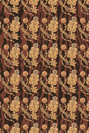 抽象花卉印花华亿平台图片