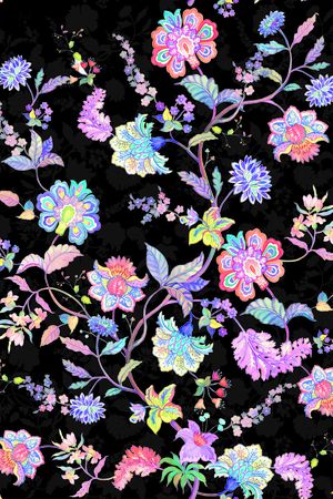 连衣裙印花华亿平台图片