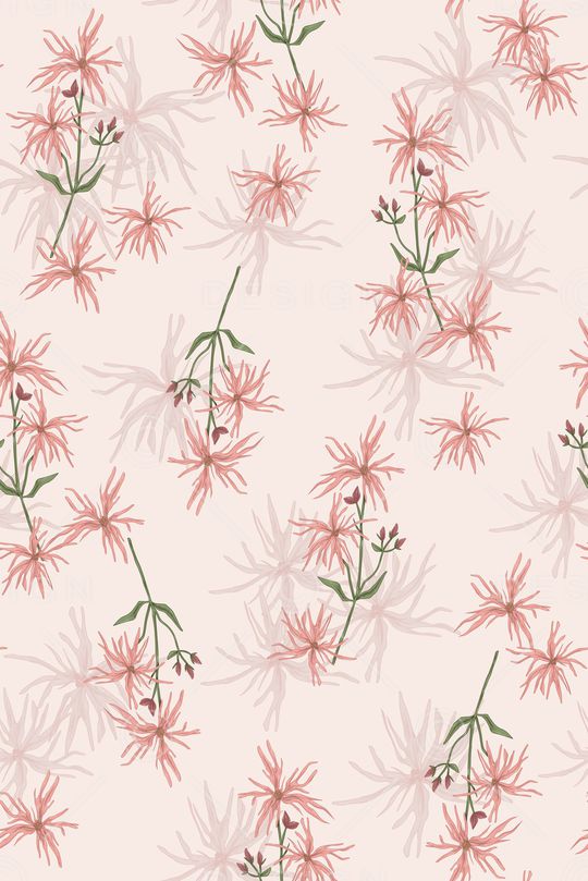 清爽底花卉印花华亿平台图片