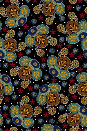 抽象花卉印花华亿平台图片