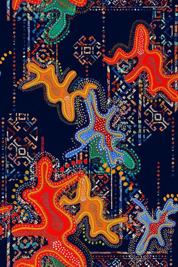 抽象印花华亿平台图片