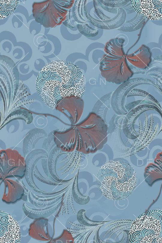 绿植树叶印花华亿平台图片