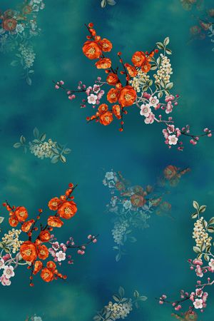 梅花印花华亿平台图片