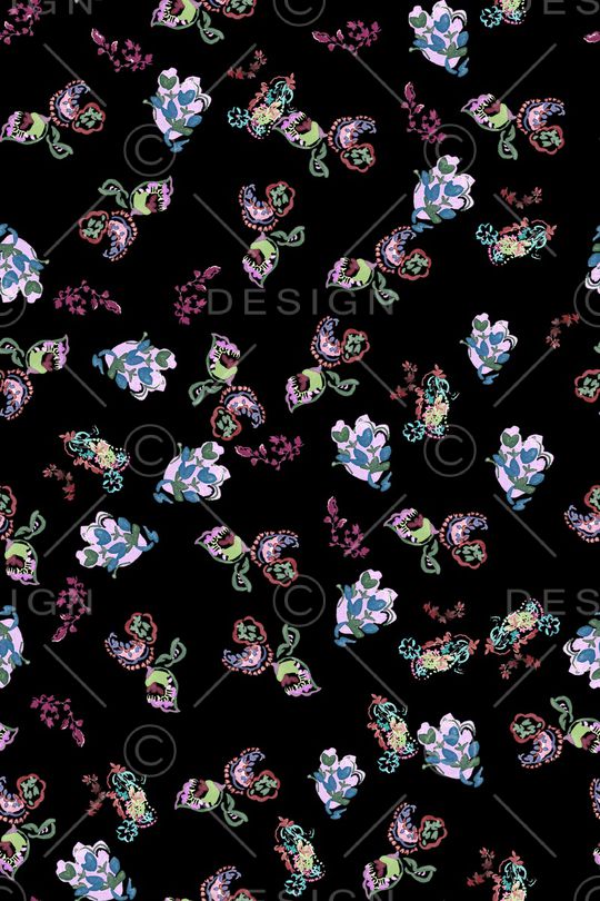 佩斯利印花华亿平台图片