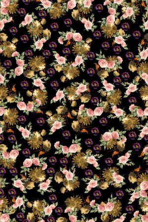 向日葵印花华亿平台图片