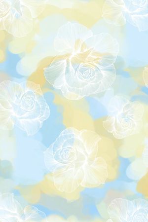 玉兰花印花华亿平台图片