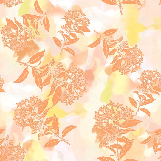 玉兰花印花华亿平台图片