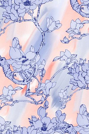 玉兰花印花华亿平台图片