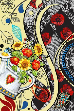 绿植树叶印花华亿平台图片