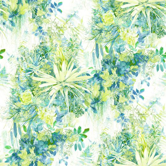 青色系印花华亿平台图片