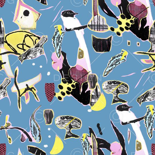 鸟印花华亿平台图片