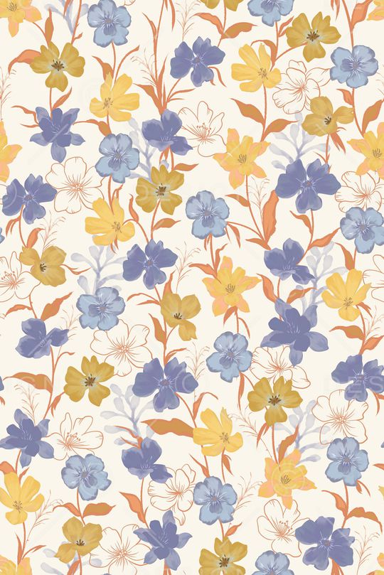 抽象花卉印花华亿平台图片