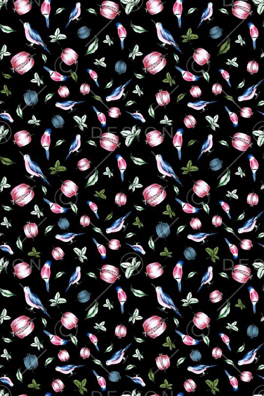 鸟印花华亿平台图片