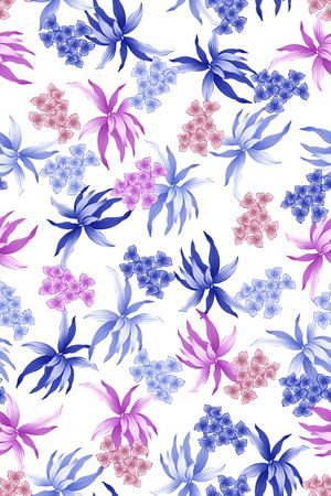 抽象花卉印花华亿平台图片