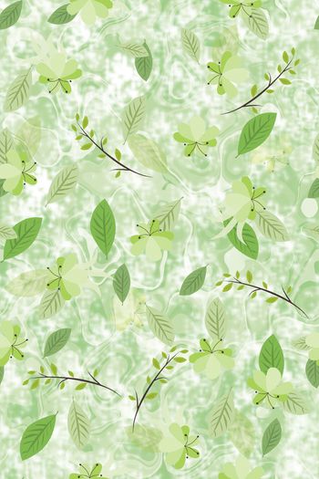 绿植树叶印花华亿平台图片