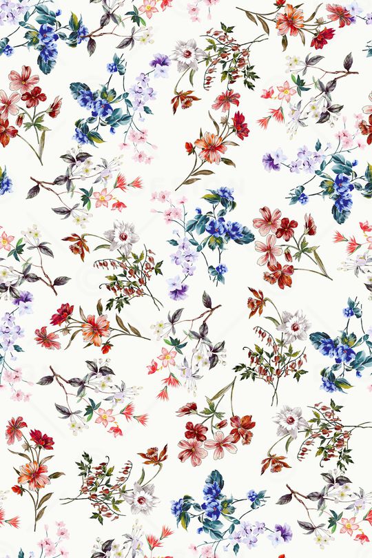 满版花卉印花华亿平台图片