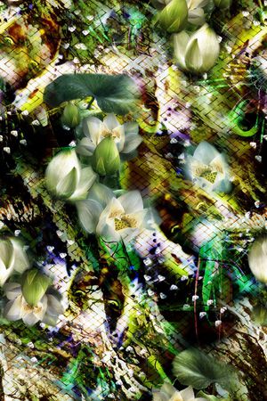 抽象印花华亿平台图片