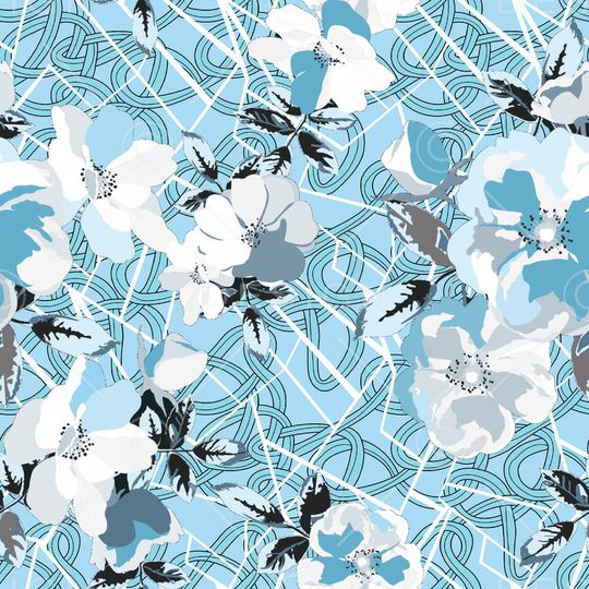 绿植树叶印花华亿平台图片