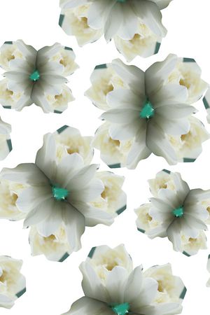 几何花卉印花华亿平台图片