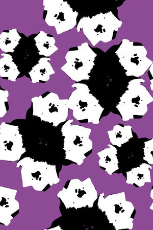 几何花卉印花华亿平台图片