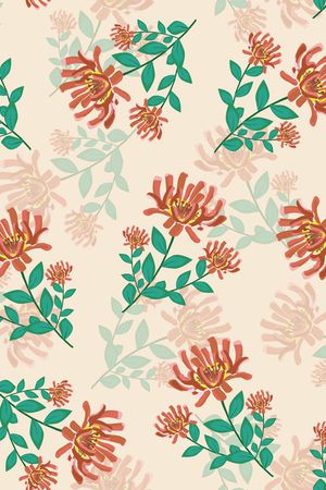 绿植树叶印花华亿平台图片