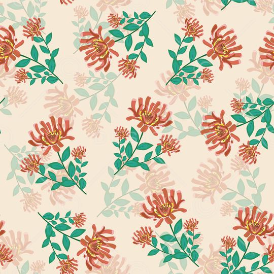 绿植树叶印花华亿平台图片