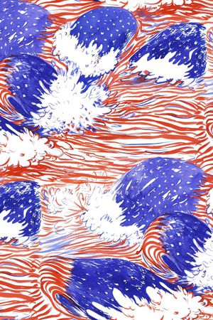 抽象花卉印花华亿平台图片