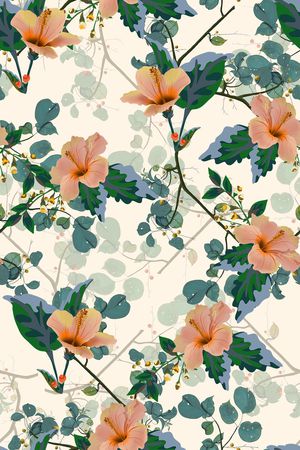 绿植树叶印花华亿平台图片