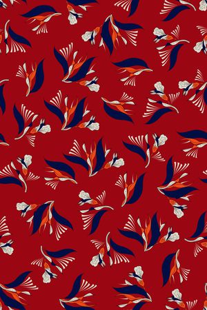 抽象花卉印花华亿平台图片