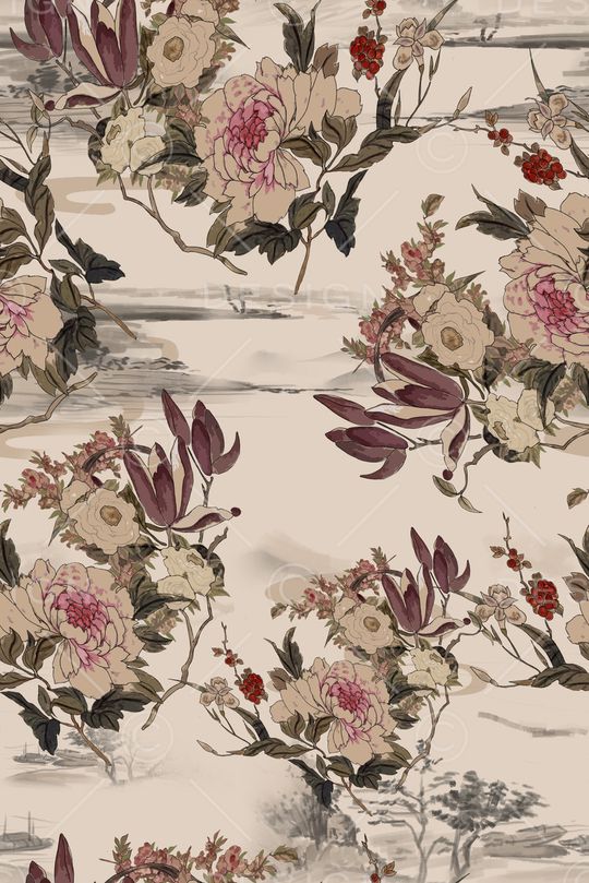 连衣裙印花华亿平台图片