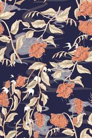 连衣裙印花华亿平台图片