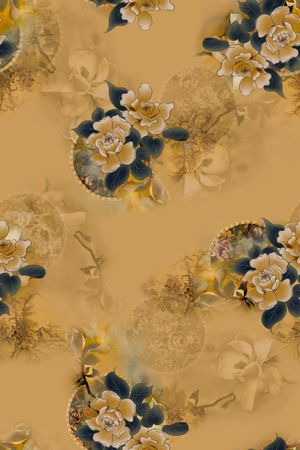 连衣裙印花华亿平台图片