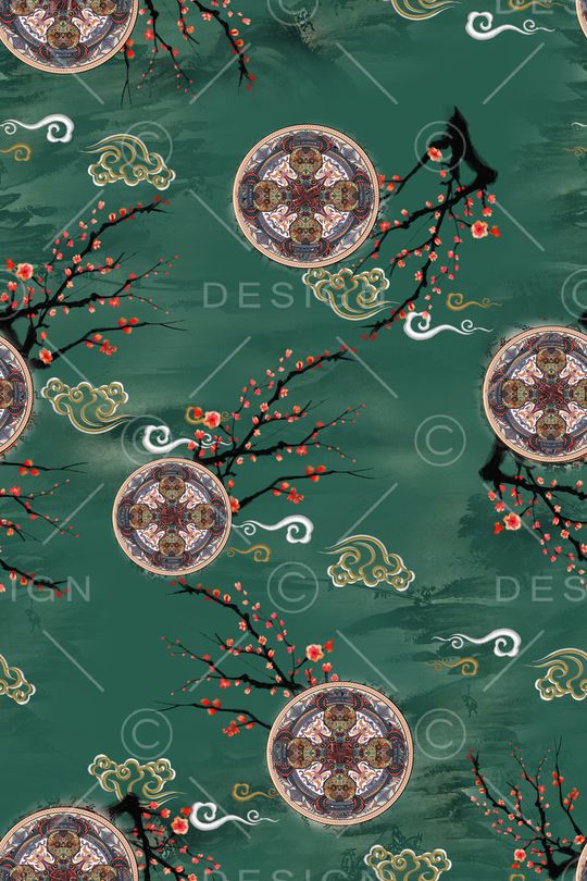 连衣裙印花华亿平台图片