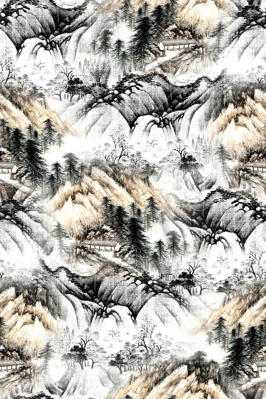 绿植树叶印花华亿平台图片