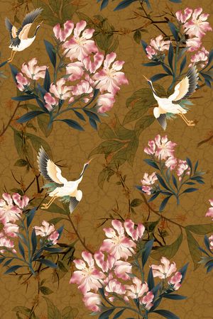 绿植树叶印花华亿平台图片