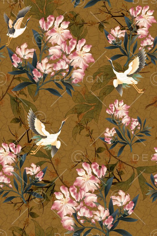 绿植树叶印花华亿平台图片