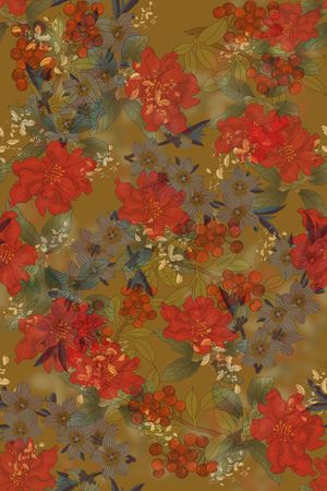 绿植树叶印花华亿平台图片