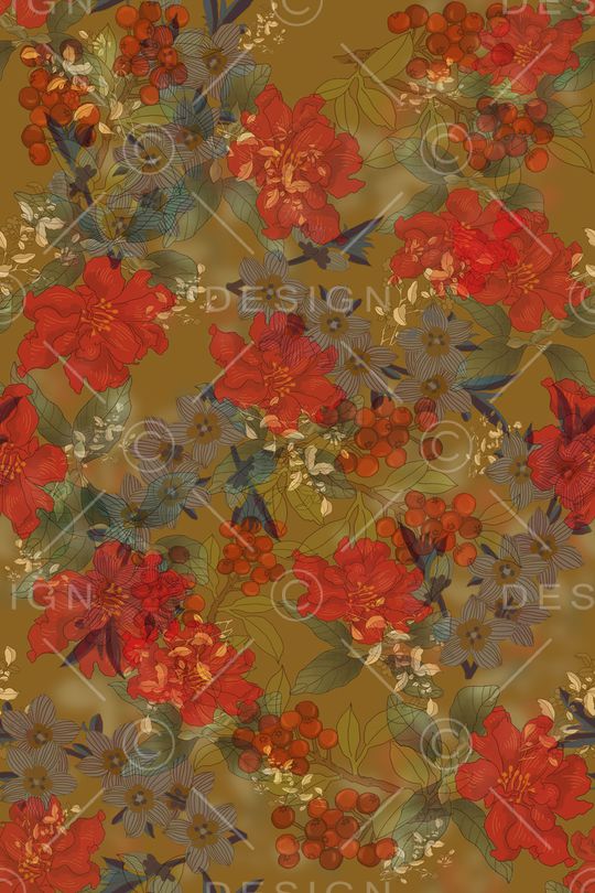 绿植树叶印花华亿平台图片