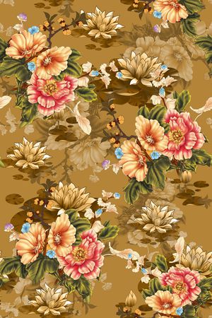 绿植树叶印花华亿平台图片