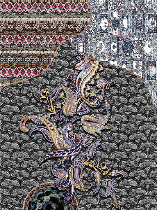 几何印花华亿平台图片